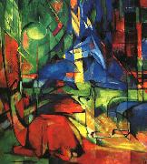 Franz Marc Deer in the Forest II oil painting picture wholesale